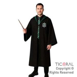 CAPA HARRY POTTER PREMIUM SLYTHERIN ADULTO TALLE 2 x 1